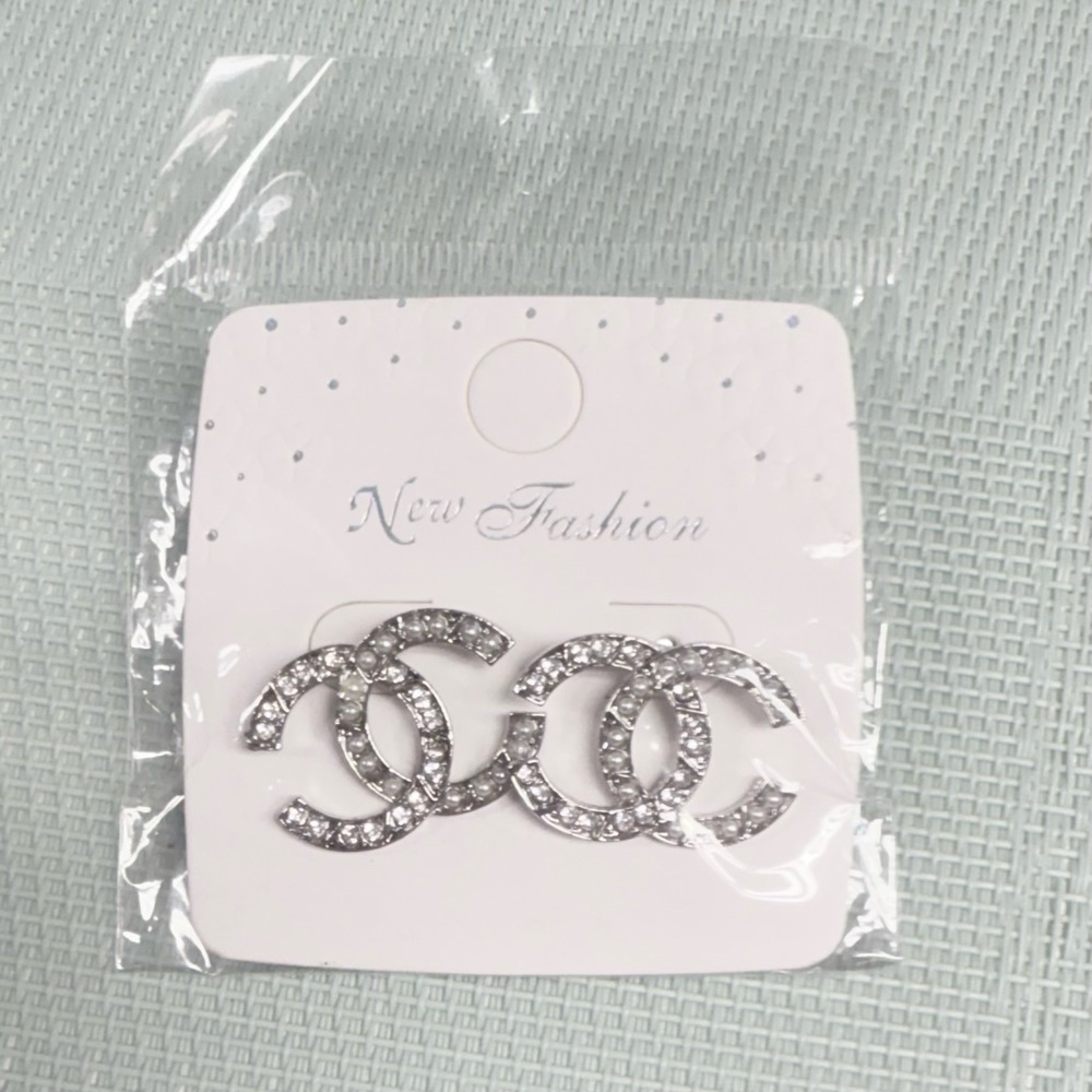 Silver Crystal Women Earrings